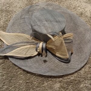 Elegant Periwinkle Blue and Cream Women's Hat